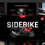 PPT presentation template for automotive and motorcycle industry services
