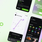 Fast food and beverage online ordering system APP UI interface design template figma source file