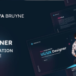 UI/UX designer portfolio, designer resume presentation keynote template