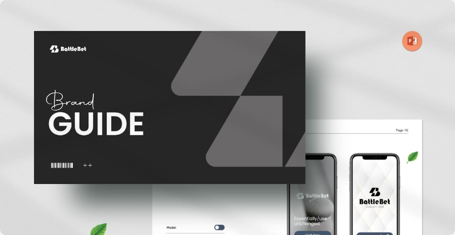 d61b03cc-0c76-4583-b029-1e7331849d57 High-end Brand Standards Guidelines PPT Template Presentation (ppt, key) - Image 1
