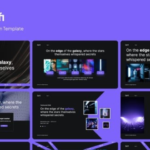 Sci-fi and technological Keynote slide presentation template